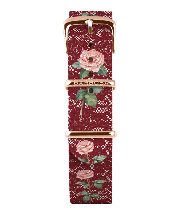 Cinturino Rose  in nylon 18mm , collezione floreal