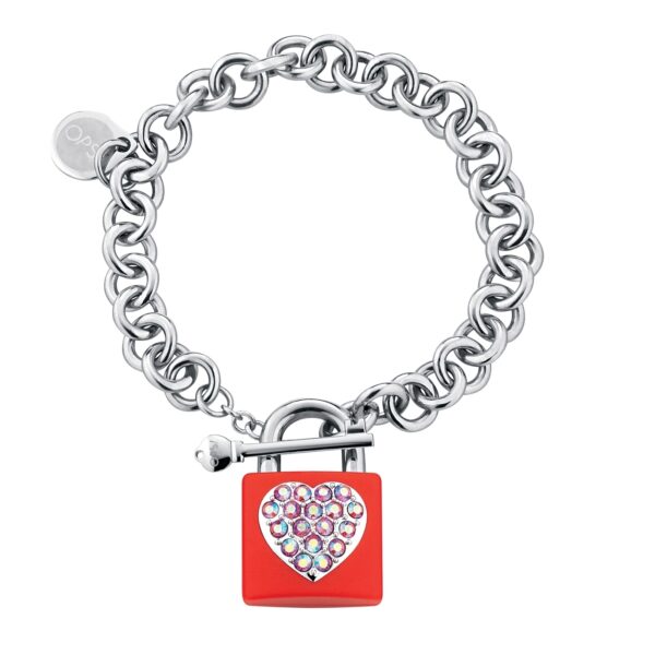 Bracciale OPS!Lock RED Silver