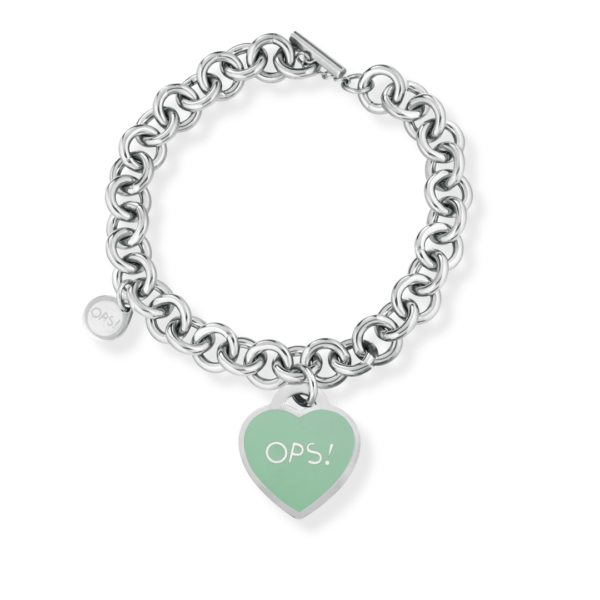 Bracciale Cuore color Tiffany  OPS! Paint