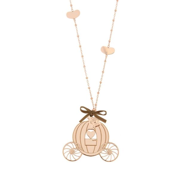 Collana Inserti Cuore con Ciondolo Carrozza