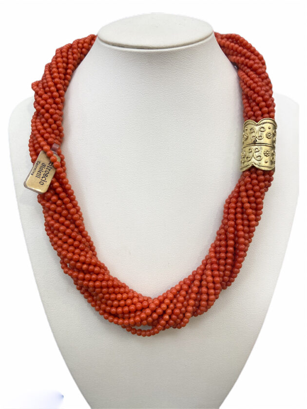 Collana Torchon in Corallo
