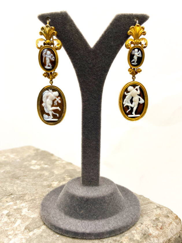 Orecchini   XVIII sec  Cameo