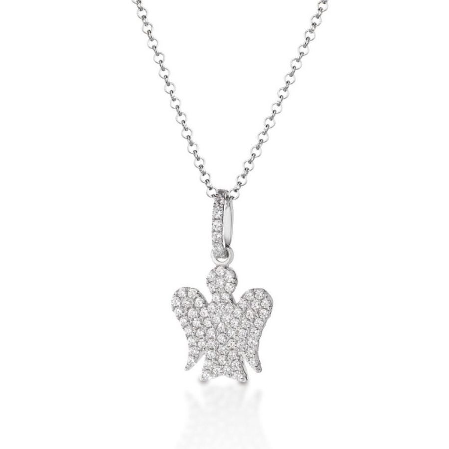 COLLANA CON ANGELO ARGENTO