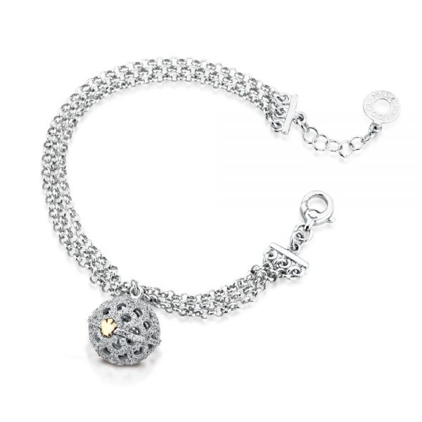Bracciale con Chiama Angeli in Argento e Zirconi