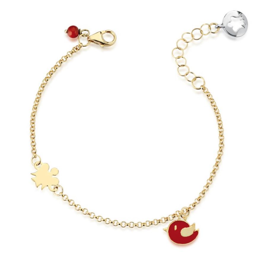 Bracciale Oro con Uccellino