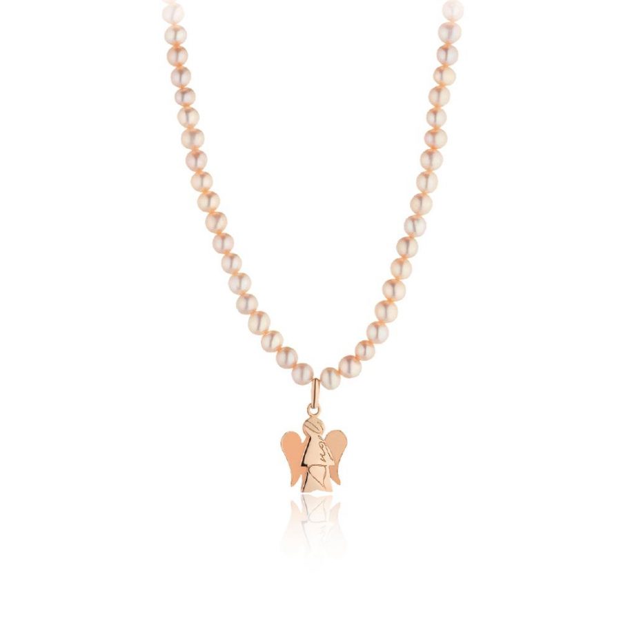 Collana Perle Angelo Oro