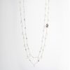 Collana Lunga Perle Argento