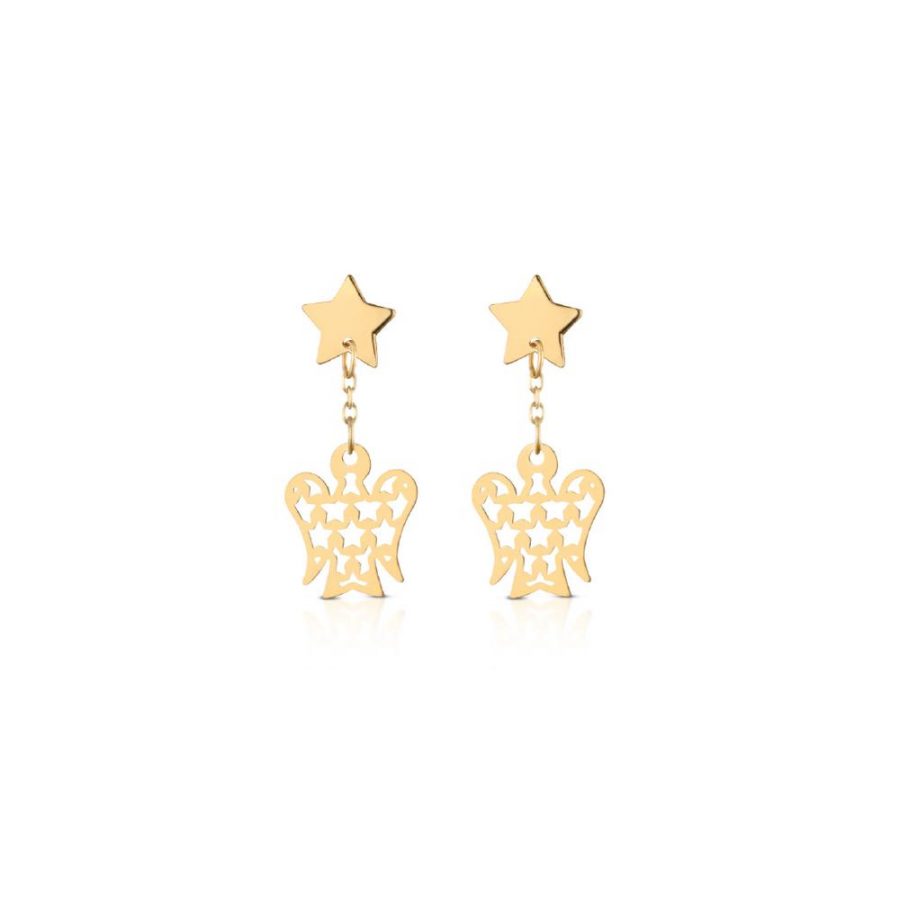 Orecchini Oro Angeli Stelle