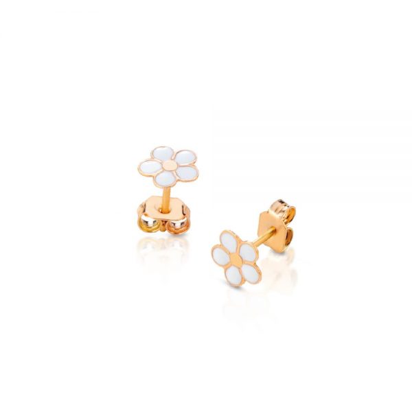 Orecchini Bimba in Oro con Fiorellini