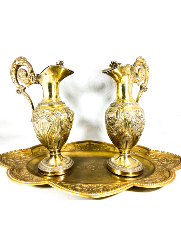 Ampolline in argento dorato