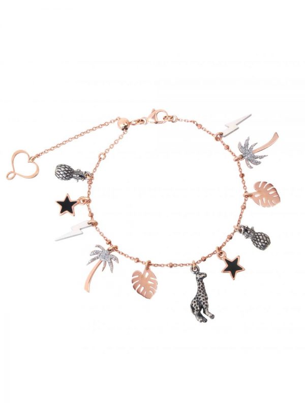 Bracciale di catena con elementi