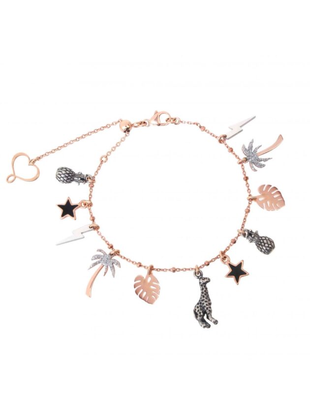 Bracciale di catena con elementi