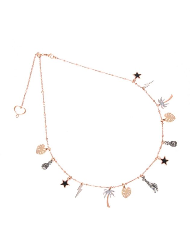 Collana Girocollo con elementi pendenti