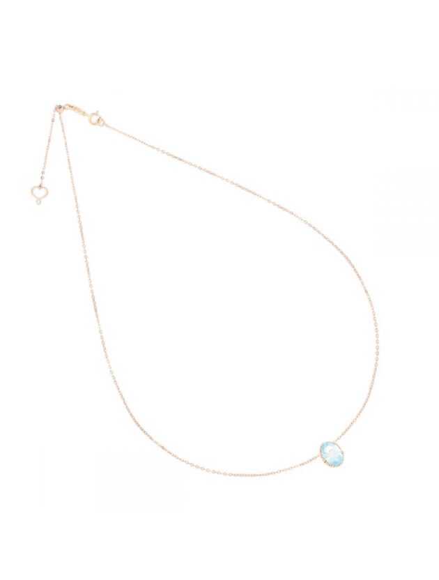 Girocollo Oro 18kt Topazio Ovale