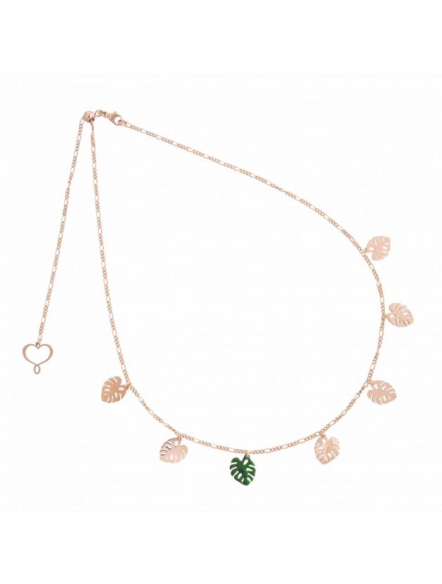 Girocollo 7 foglie Monstera