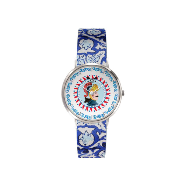 Orologio Il Paladino dm.36,5 - Jacquard Maiolica Blu