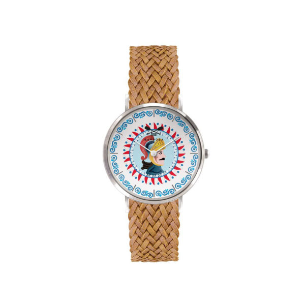 Orologio Il Paladino dm.36,5 - Intrecciato Marrone Chiaro