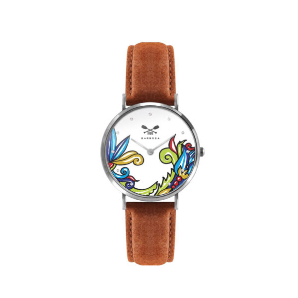 Orologio Mediterranean Art dm. 36,5 - Marrone Chiaro