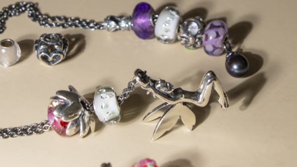 Collana Fantasia Fata + beads unico + loto spirituale + beads diamante