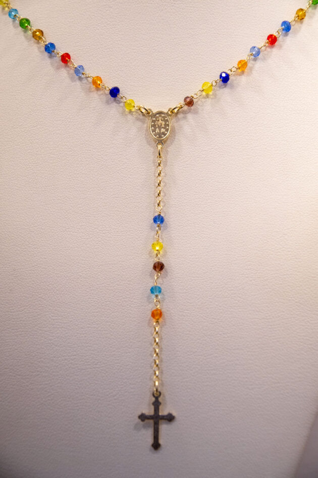 Collana Rosario con Perline Colorate - immagine 3
